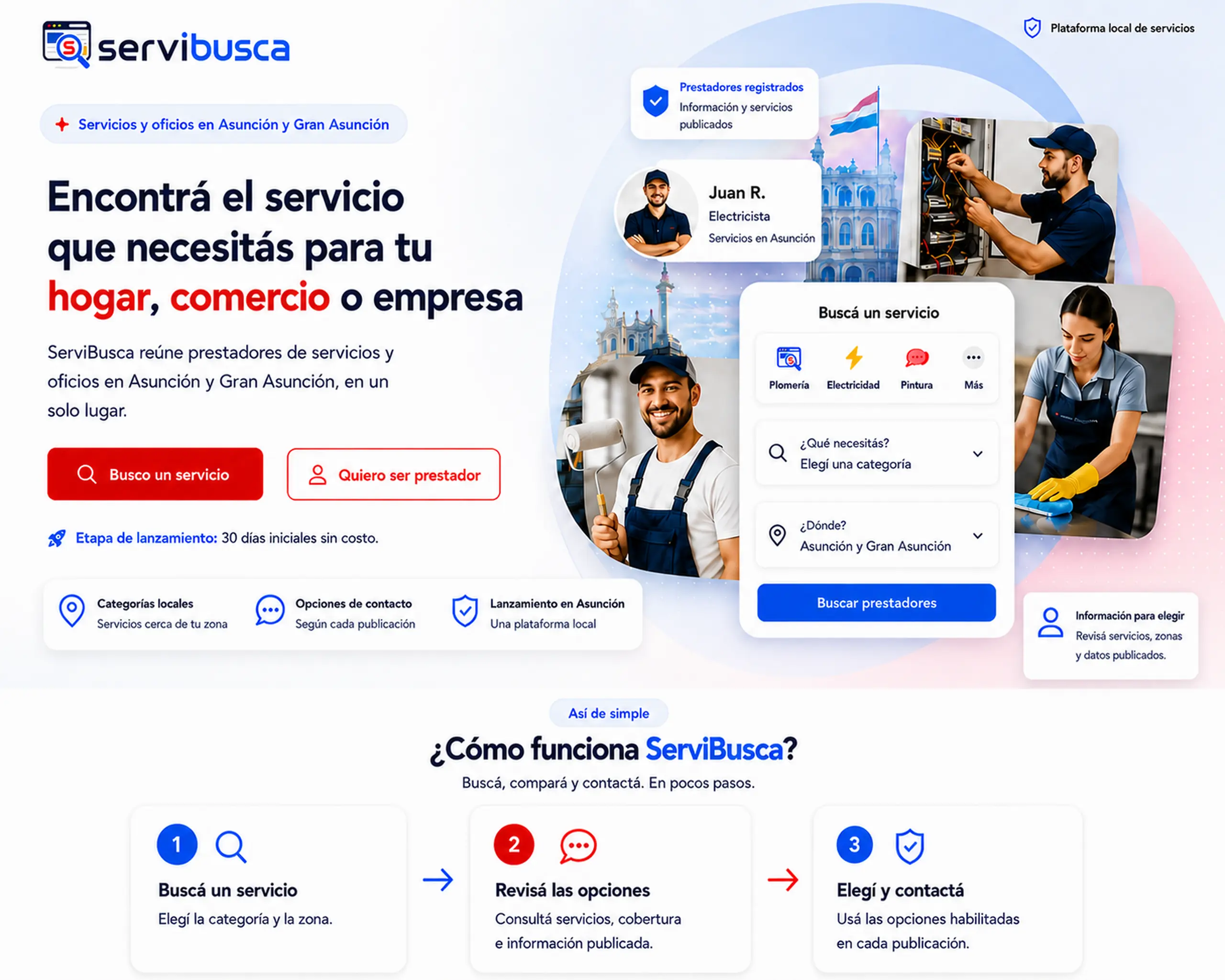 ServiBusca - Servicios y oficios en Asunción y Gran Asunción